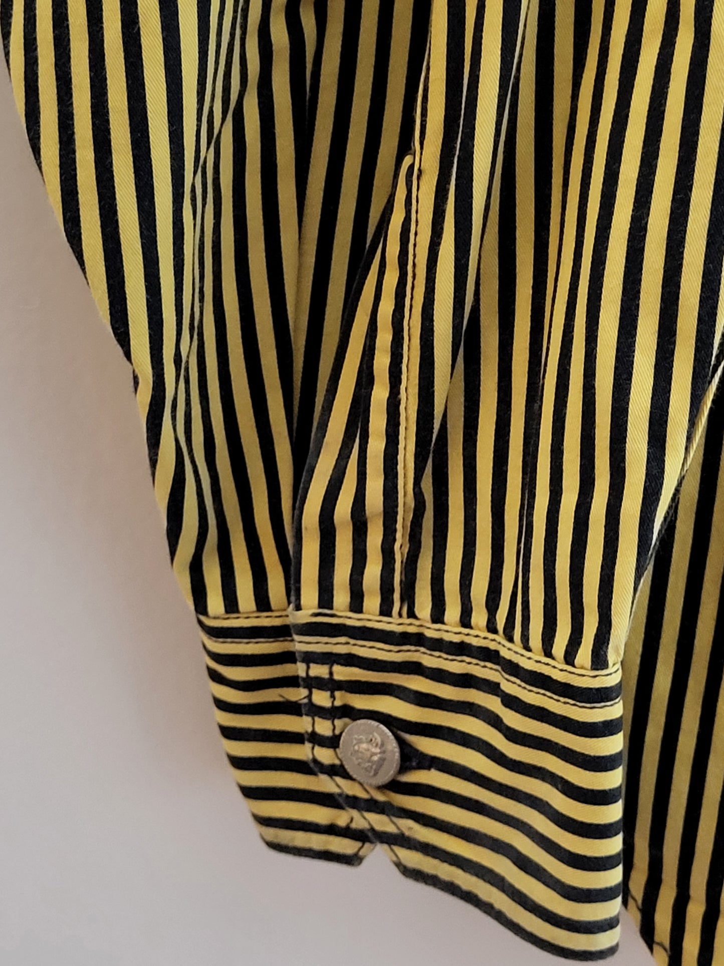 VERSACE Jeans Signature - Hemd - Exklusiv - Gold/Schwarz - Herren - M