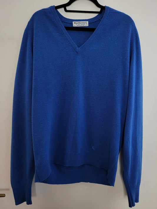 BURBERRY - Pullover - Exklusiv - Königsblau - Herren - XL