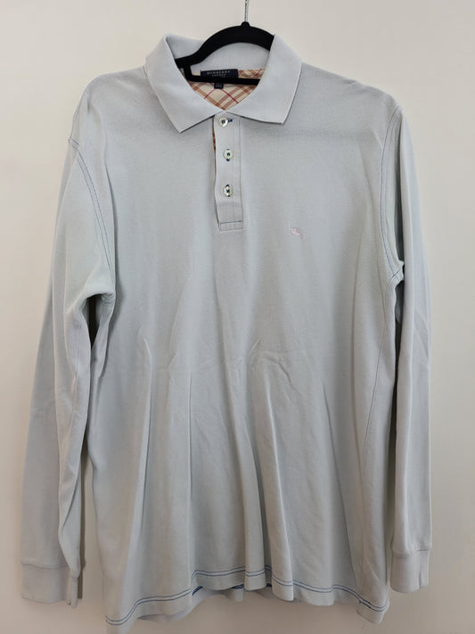BURBERRY - Poloshirt - Klassisch - Weiß - Herren - S/M