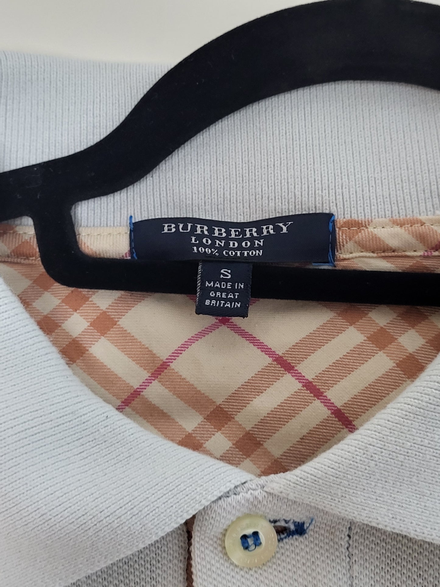 BURBERRY - Poloshirt - Klassisch - Weiß - Herren - S/M