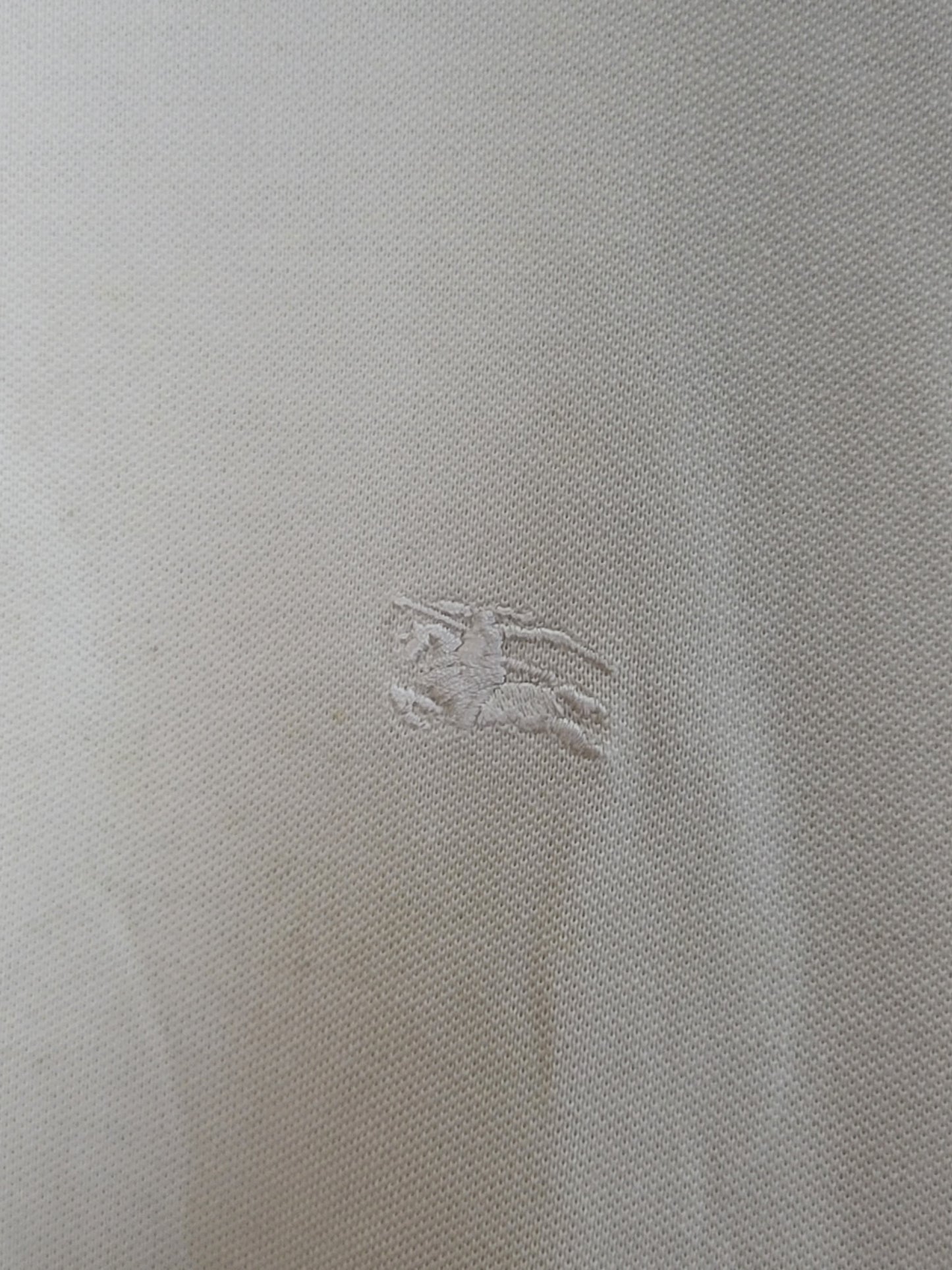 BURBERRY - Poloshirt - Klassisch - Weiß - Herren - L