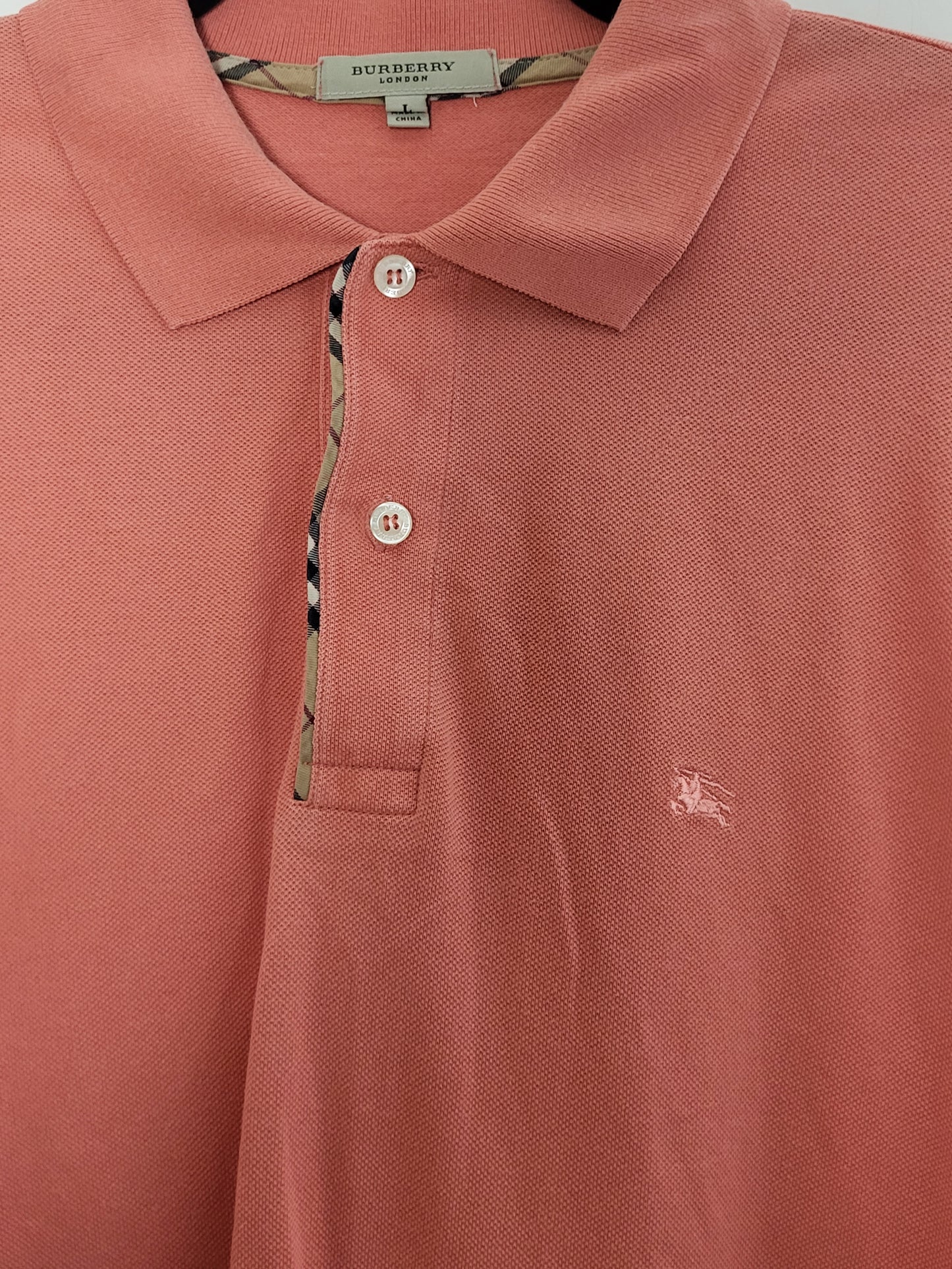 BURBERRY - Poloshirt - Klassisch - Apricot - Herren - L/XL
