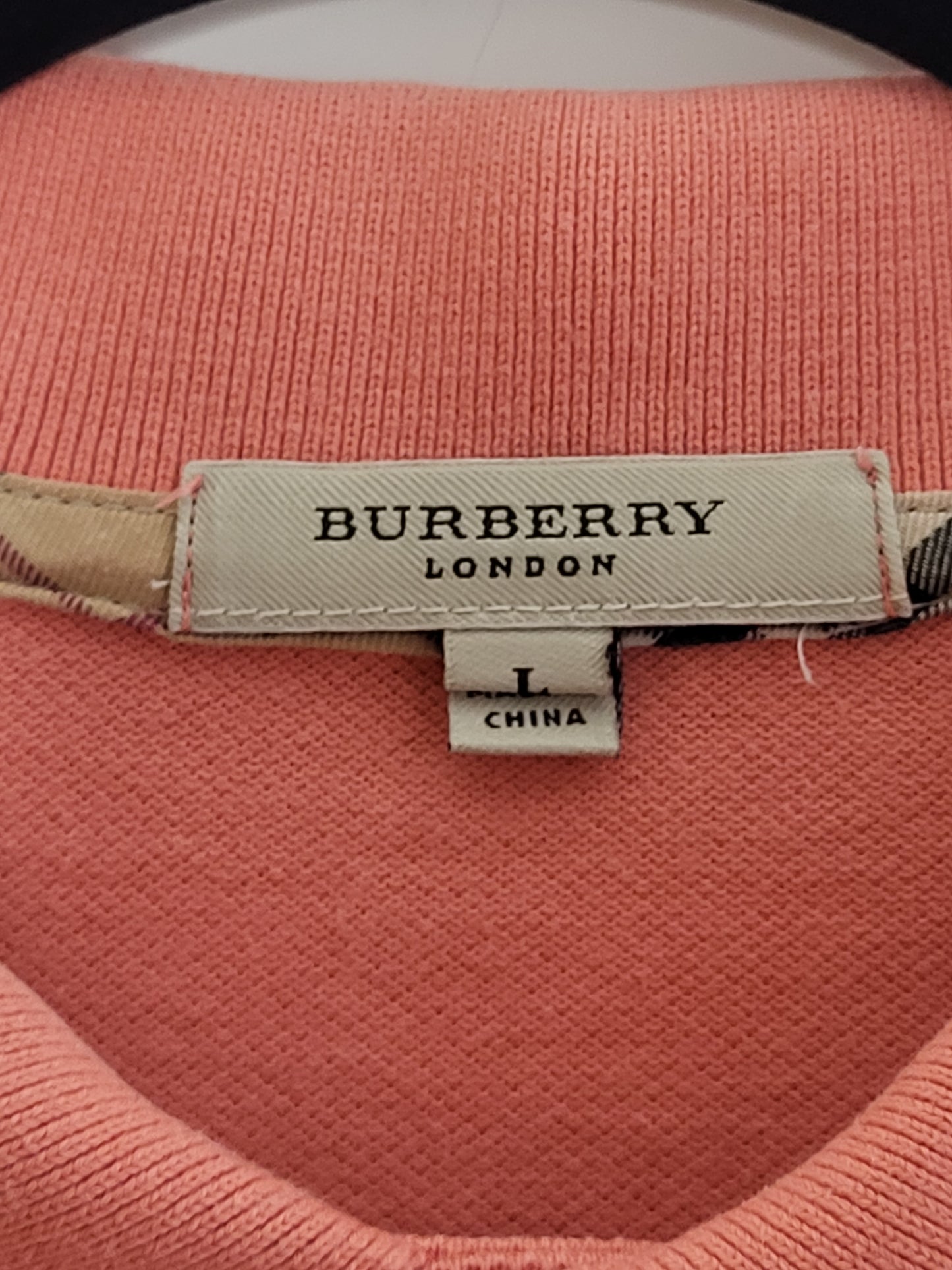 BURBERRY - Poloshirt - Klassisch - Apricot - Herren - L/XL