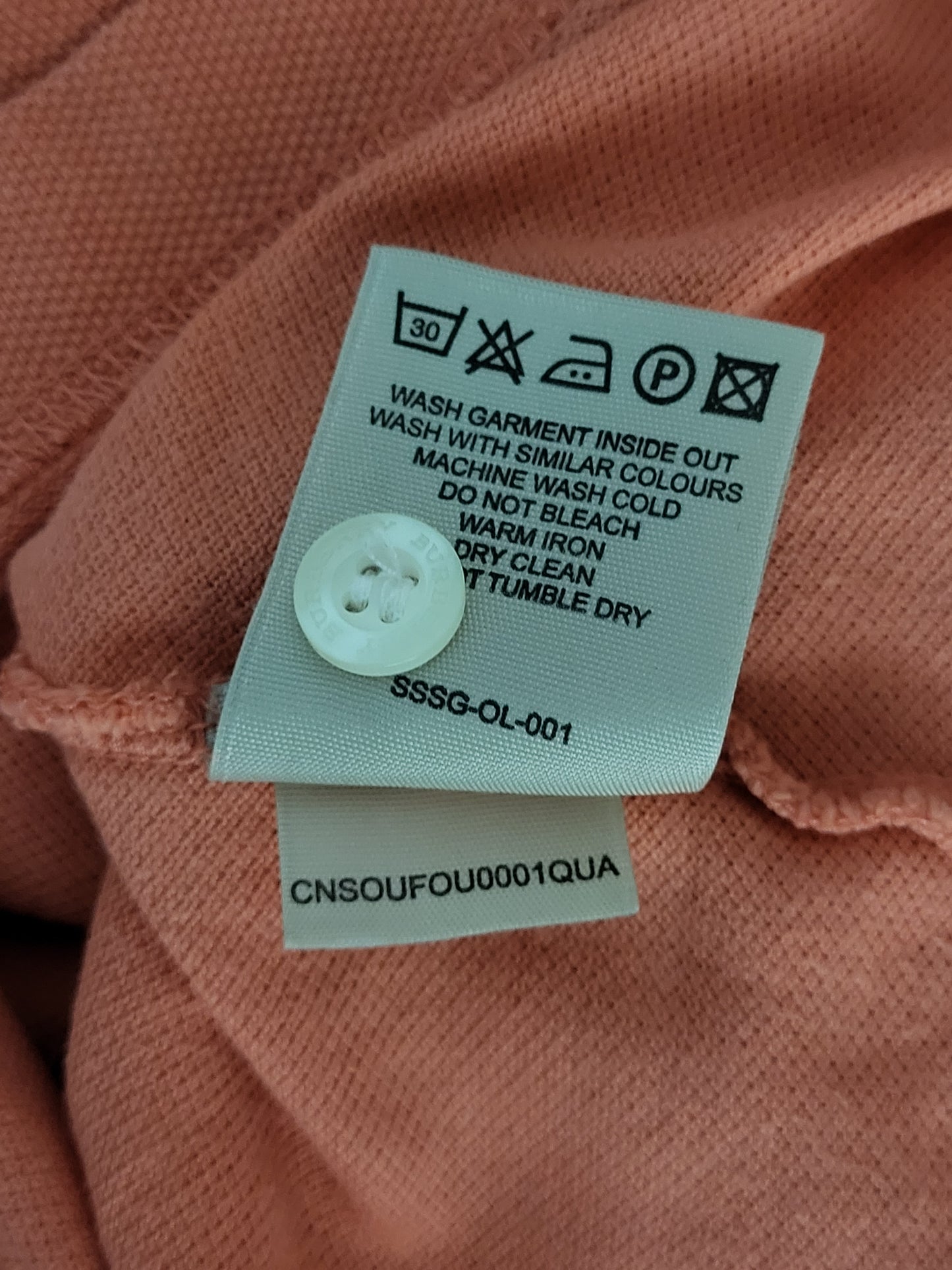 BURBERRY - Poloshirt - Klassisch - Apricot - Herren - L/XL