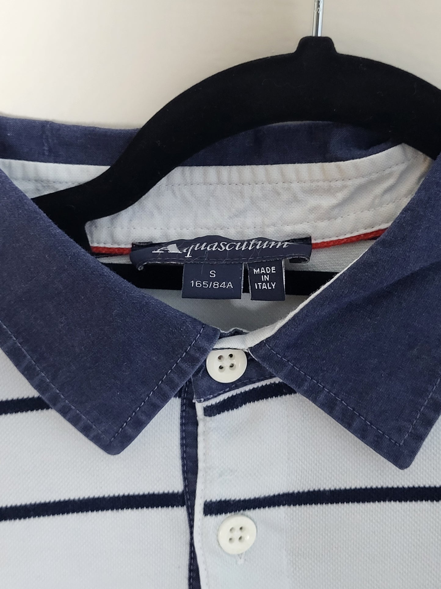 Aquascutum - Poloshirt - Streifen - Hellblau - Herren - S
