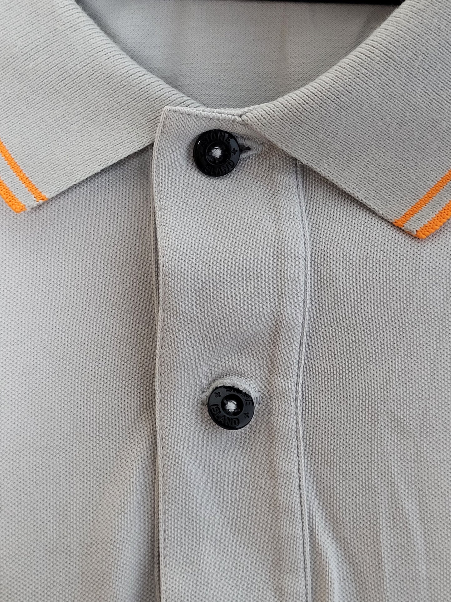 STONE ISLAND - Poloshirt - Klassisch - Hellgrau - Herren - XL/XXL