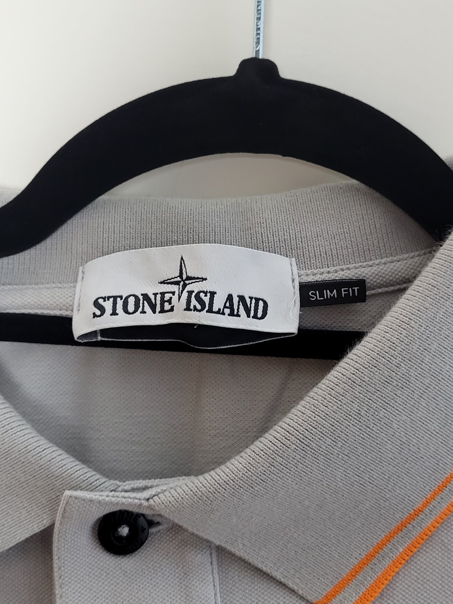 STONE ISLAND - Poloshirt - Klassisch - Hellgrau - Herren - XL/XXL