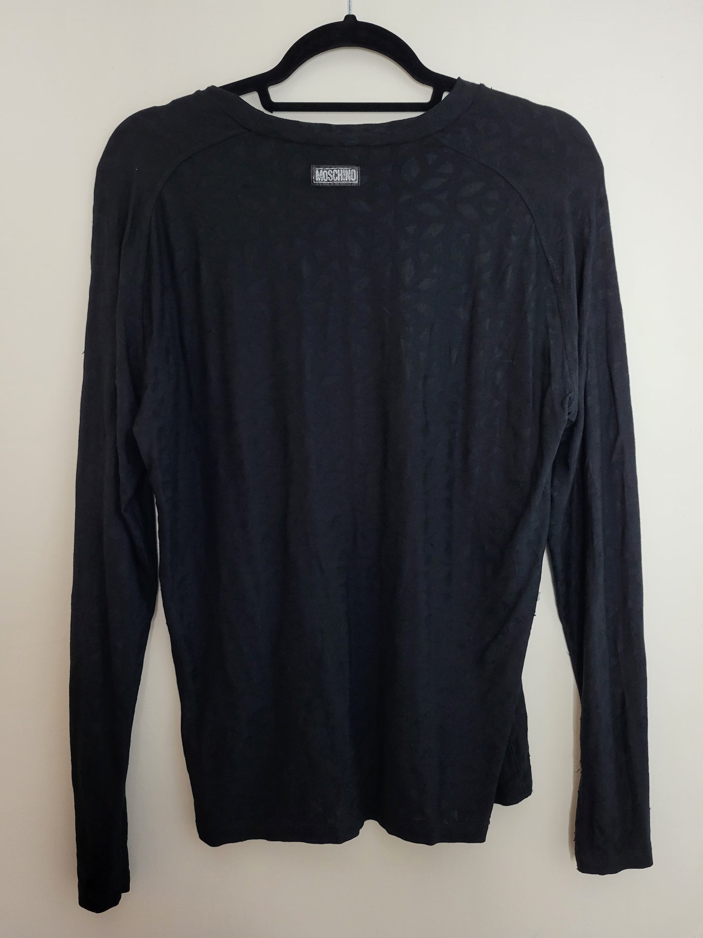 MOSCHINO Underwear- Longsleeve - Klassisch - Schwarz - Damen - M