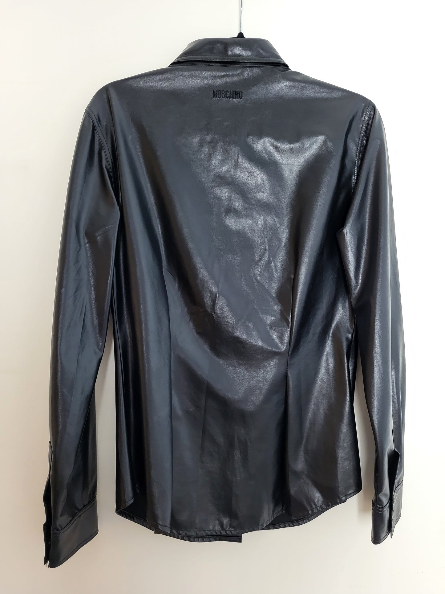 MOSCHINO Jeans -Jacke - Kunstleder/Glanz - Schwarz - Damen - M