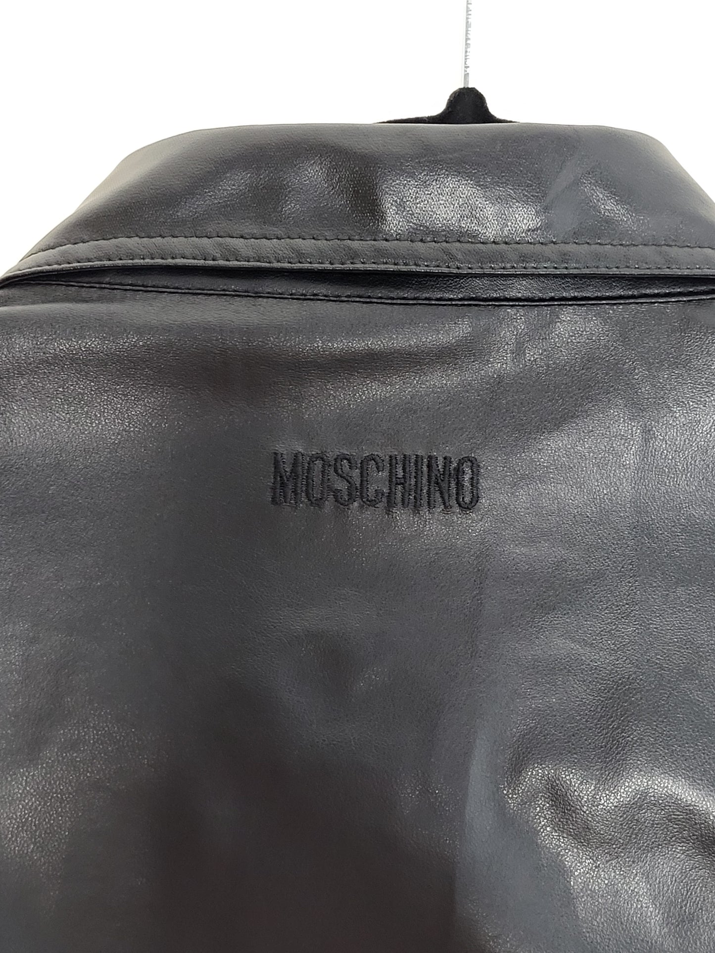 MOSCHINO Jeans -Jacke - Kunstleder/Glanz - Schwarz - Damen - M