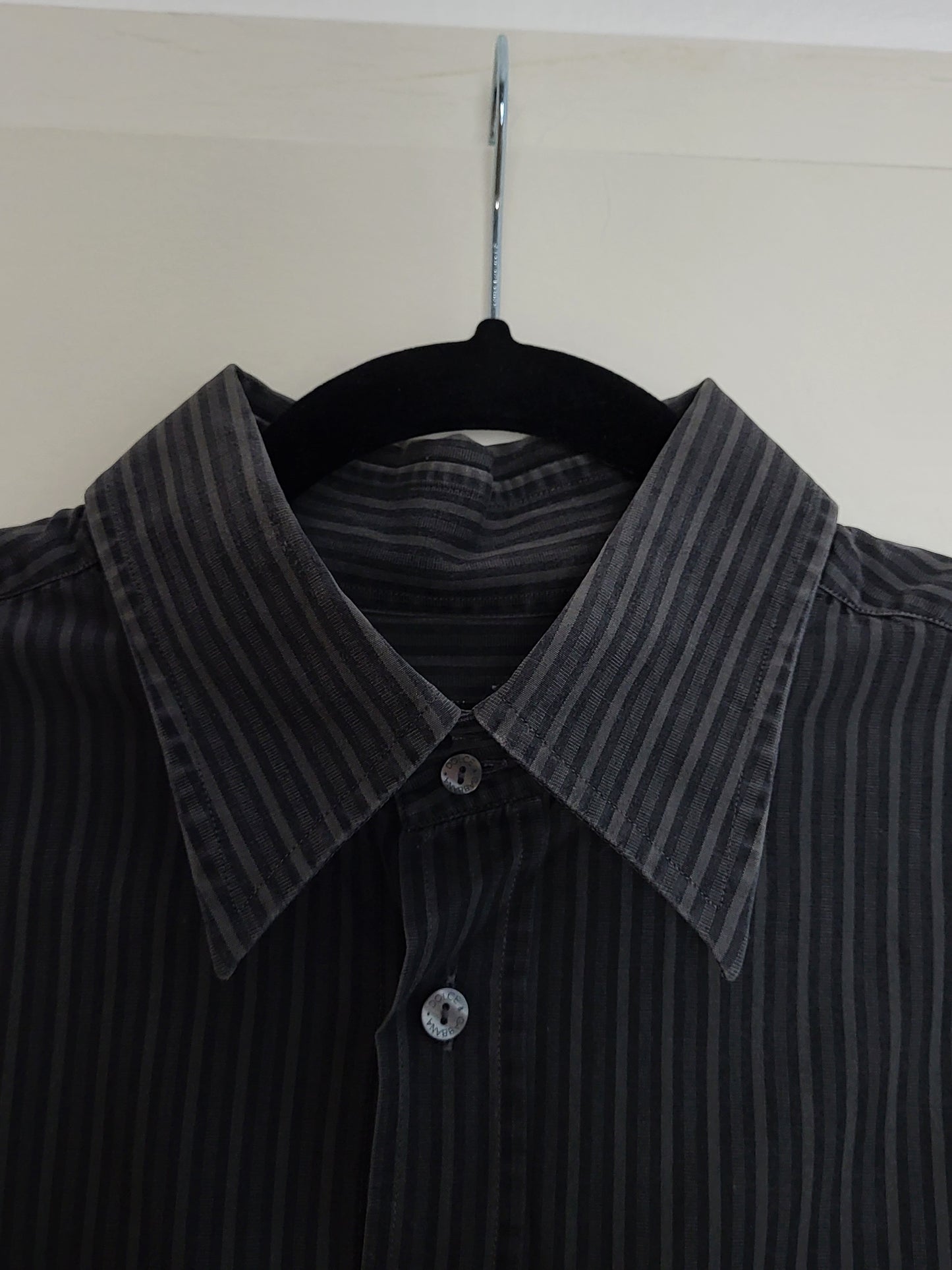 Dolce & Gabbana - Hemd - Streifen - Anthrazit - Herren - L/XL