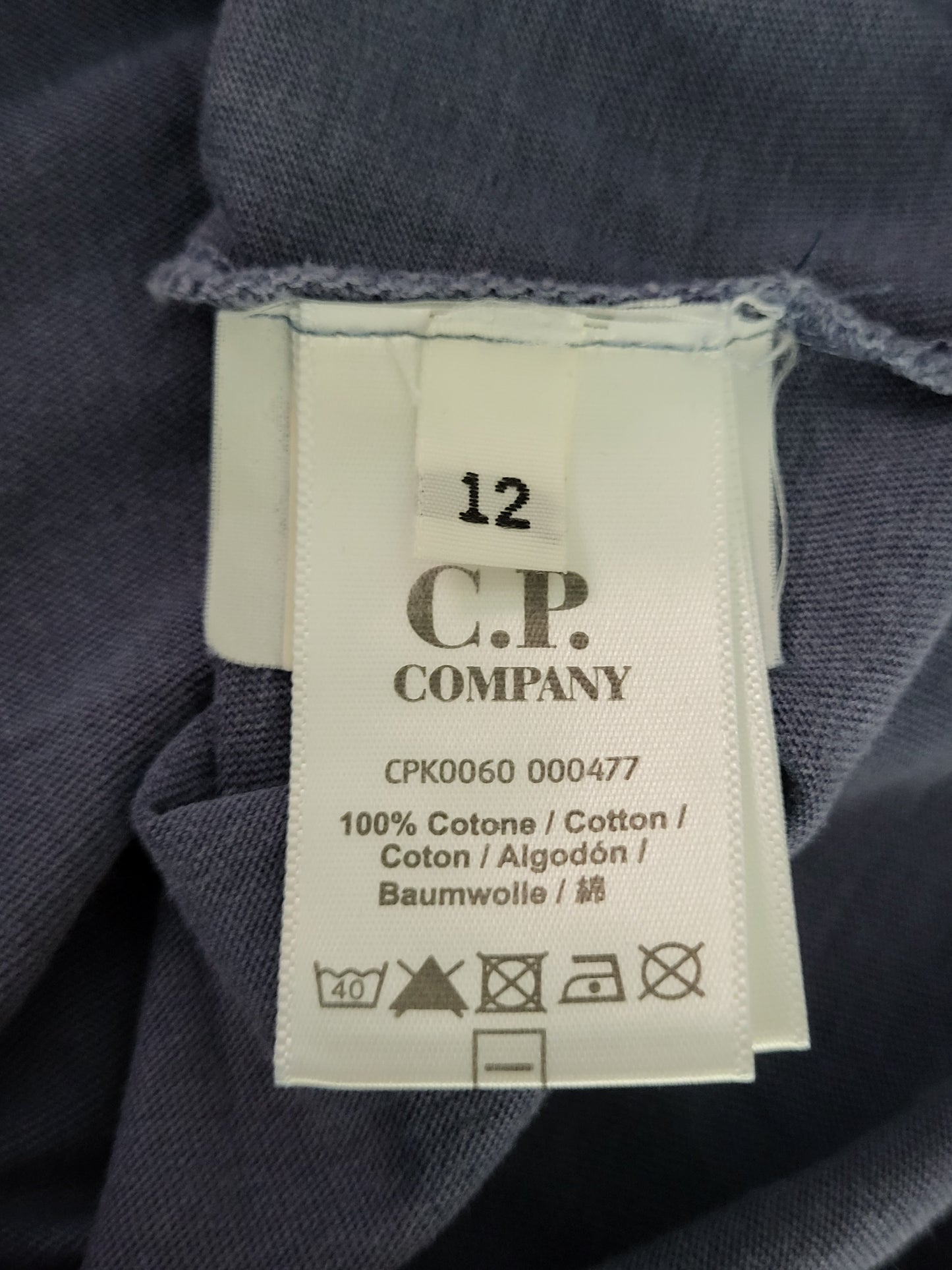 C.P. COMPANY - T-Shirt - Klassisch - Blaugrau - Herren - S
