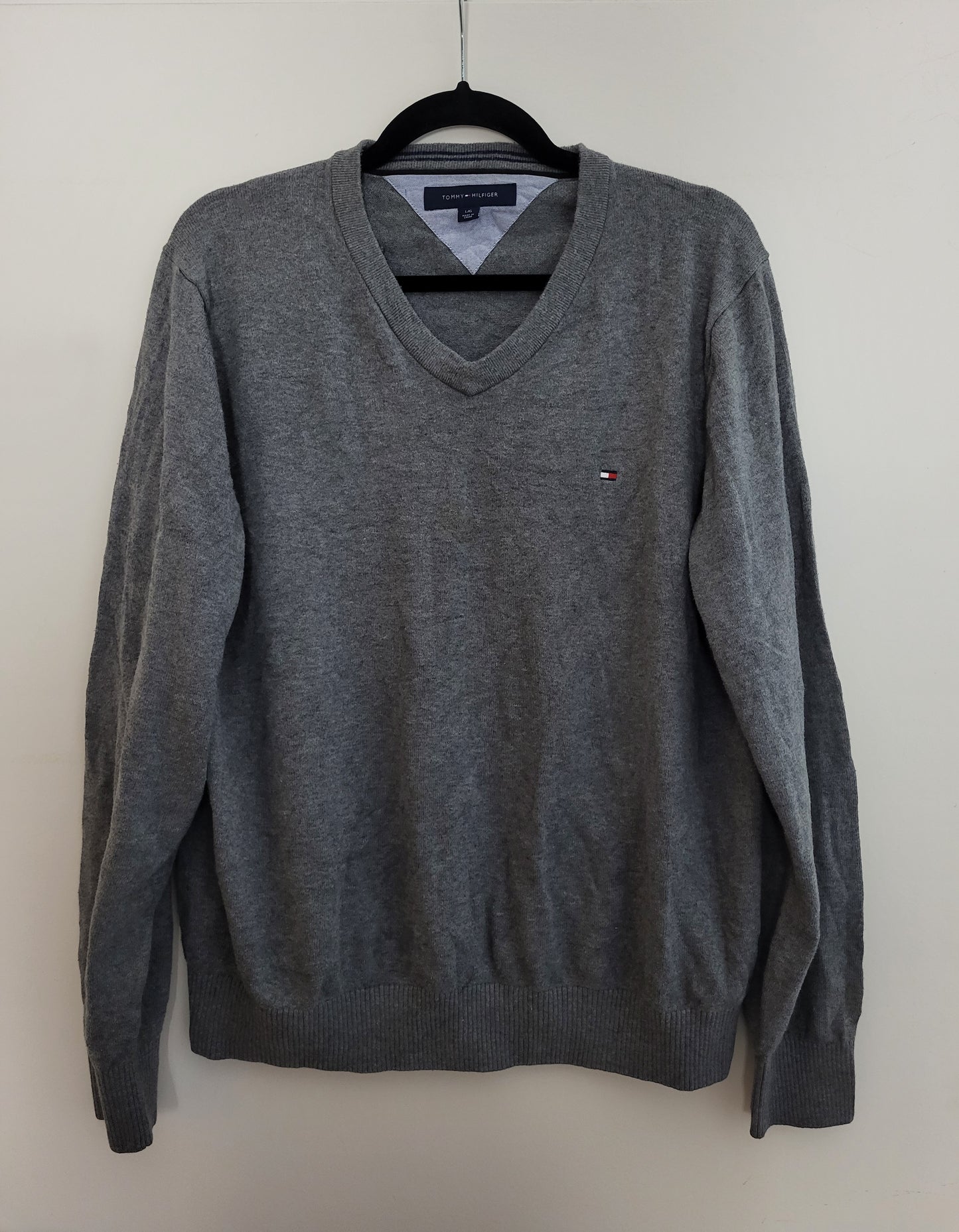 Tommy Hilfiger - Pullover - Klassisch - Grau - Herren - L