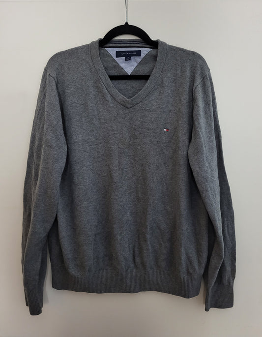 Tommy Hilfiger - Pullover - Klassisch - Grau - Herren - L