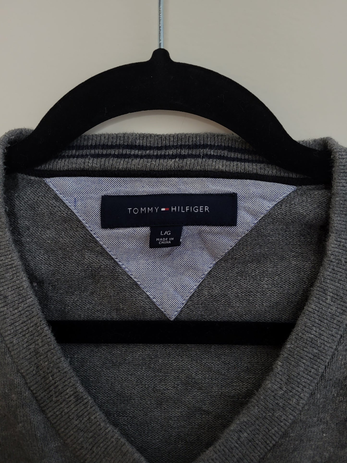 Tommy Hilfiger - Pullover - Klassisch - Grau - Herren - L