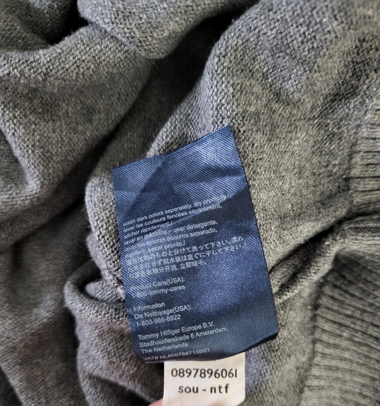 Tommy Hilfiger - Pullover - Klassisch - Grau - Herren - L