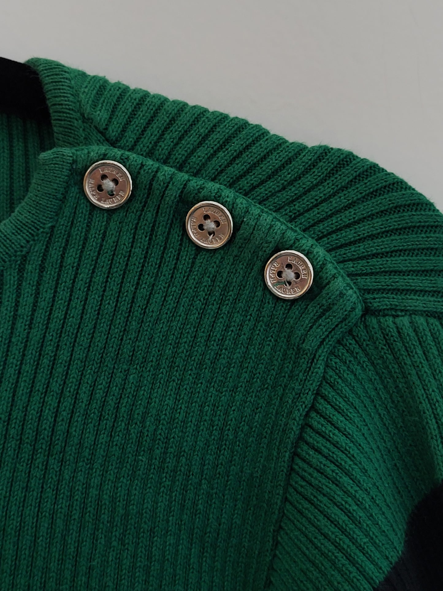 Ralph Lauren - Pulli - Streifen - Schwarz/Grün - Damen - L