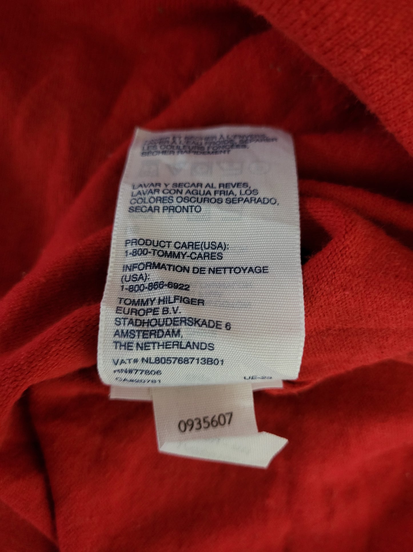 Tommy Hilfiger - Pullover - Klassisch - Rot - Kinder - S