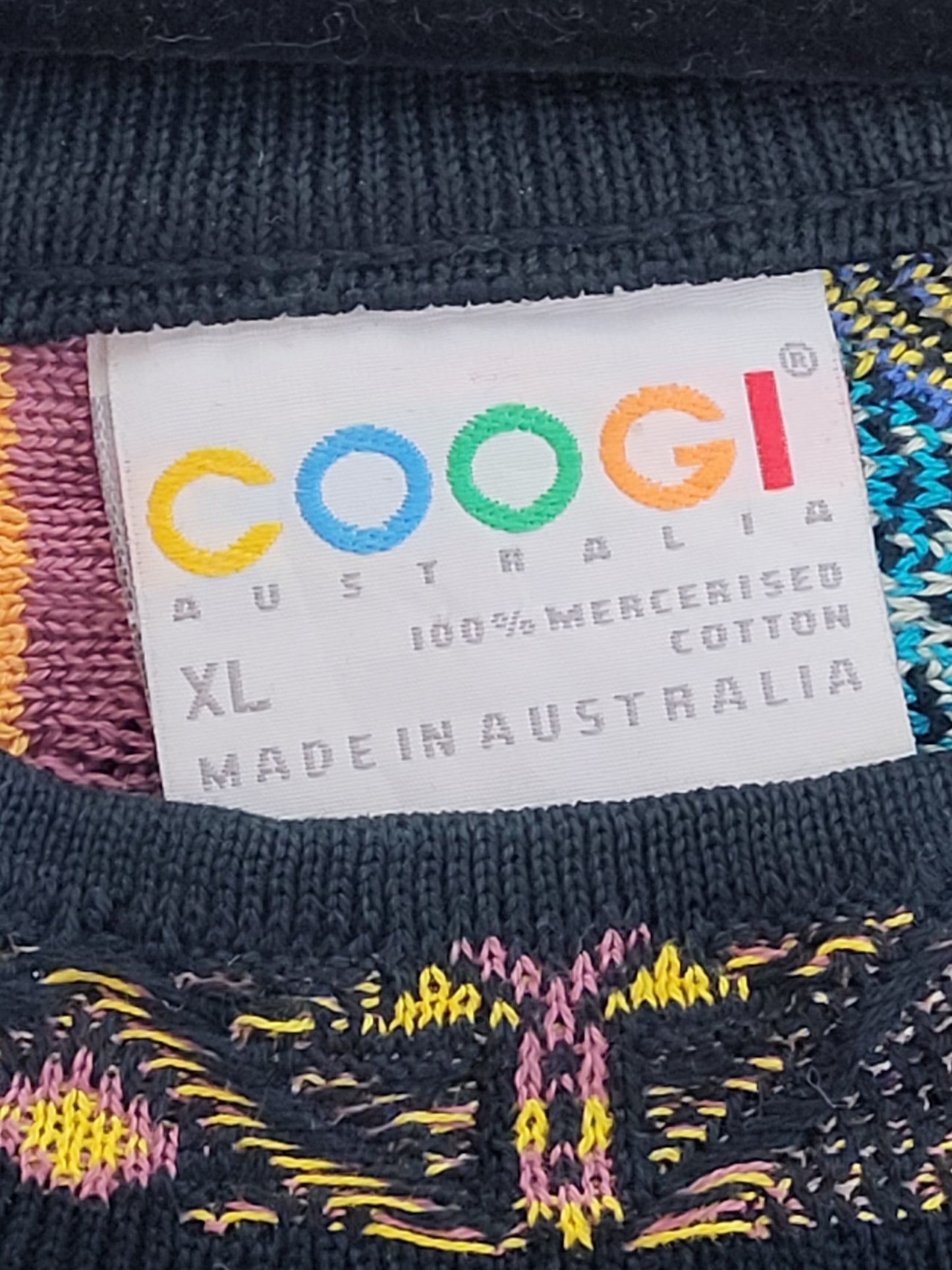 COOGI - Pullover - Muster - Vintage Australia - Bunt - Herren - XL