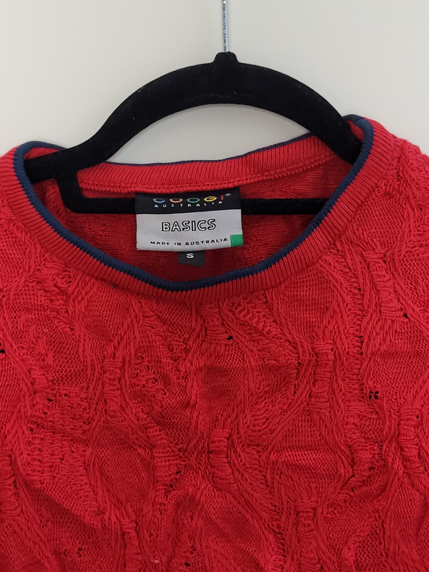 COOGI Basic - Pullover - Knit - Vintage Australia - Rot - Kinder - S