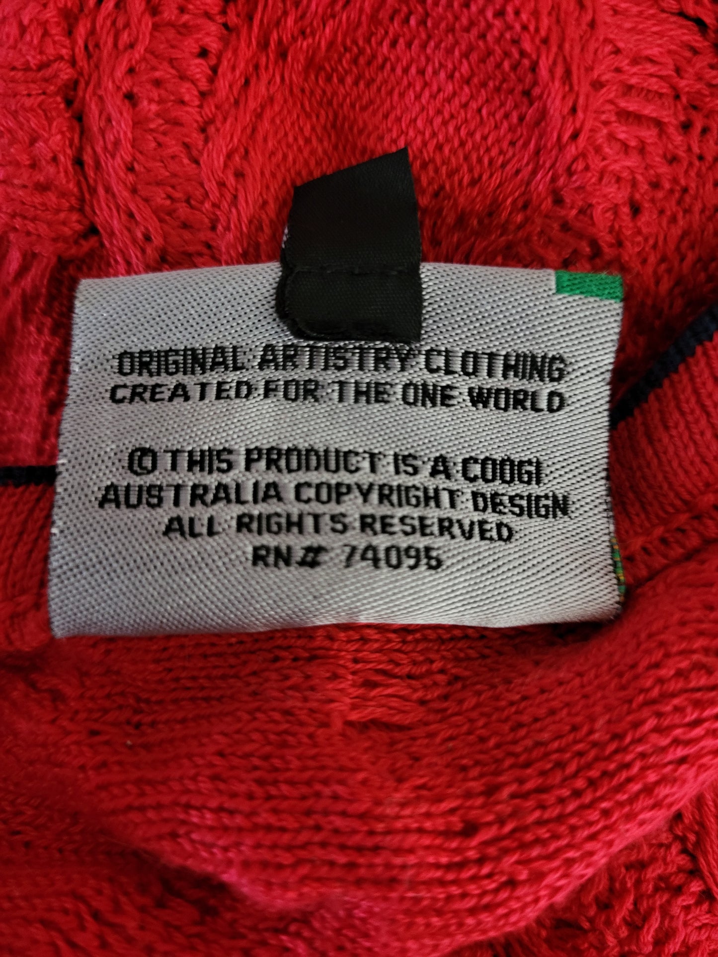 COOGI Basic - Pullover - Knit - Vintage Australia - Rot - Kinder - S