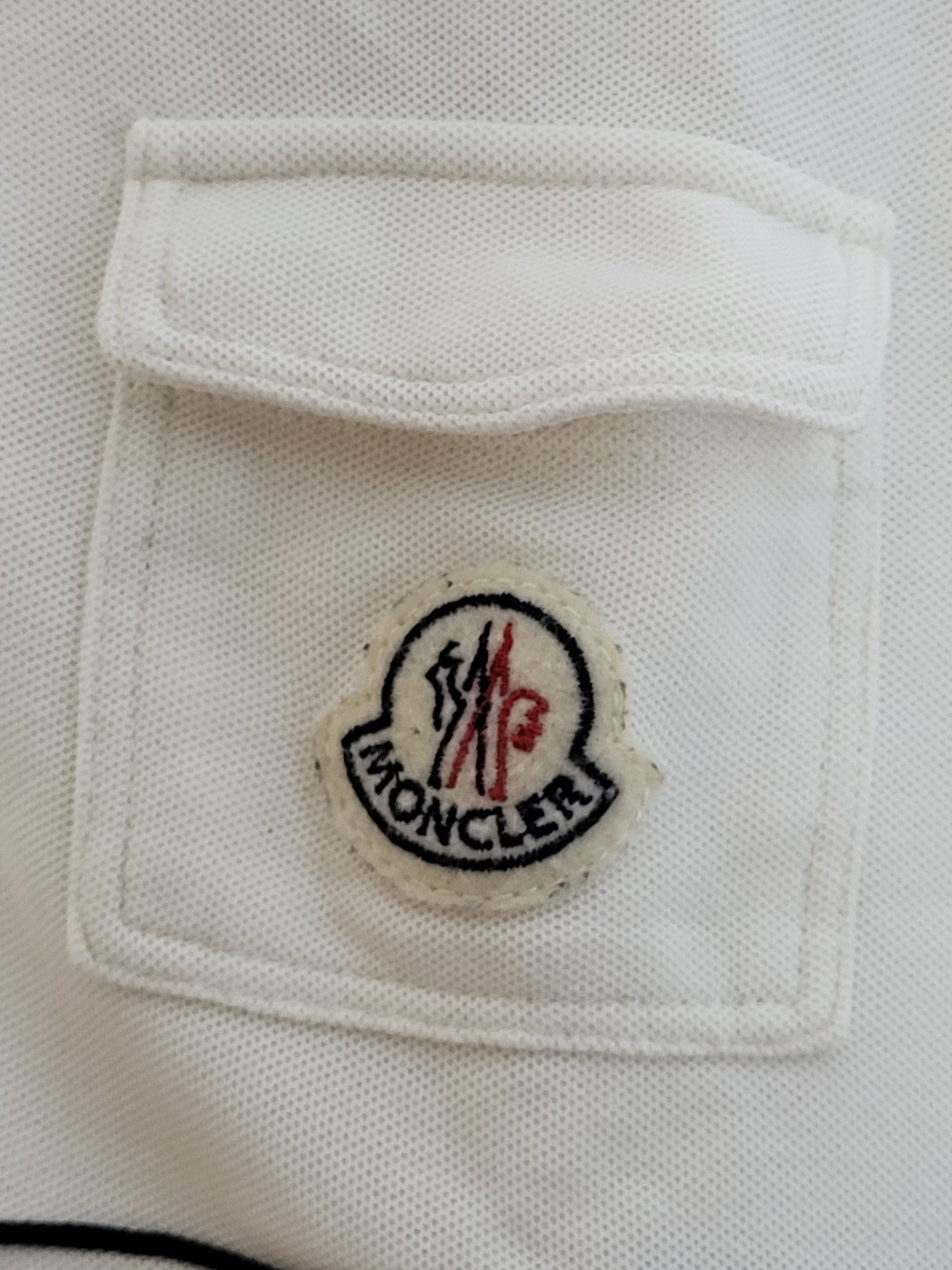 MONCLER - Poloshirt - Klassisch - Weiß - Damen - S