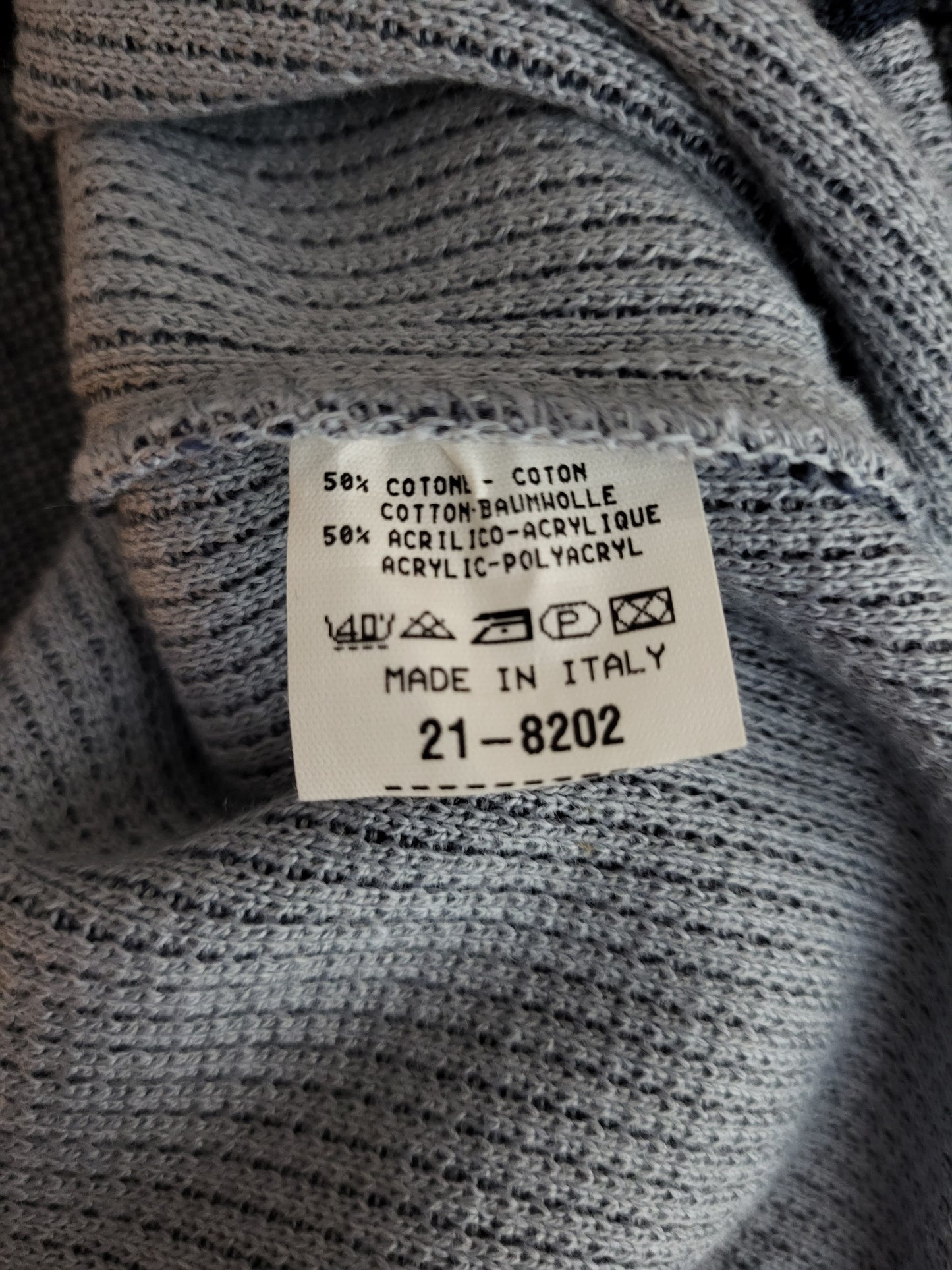 BAILEYS Menswear - Pullover - Muster - Vintage Italy - Grau mit Muster - Herren - XL