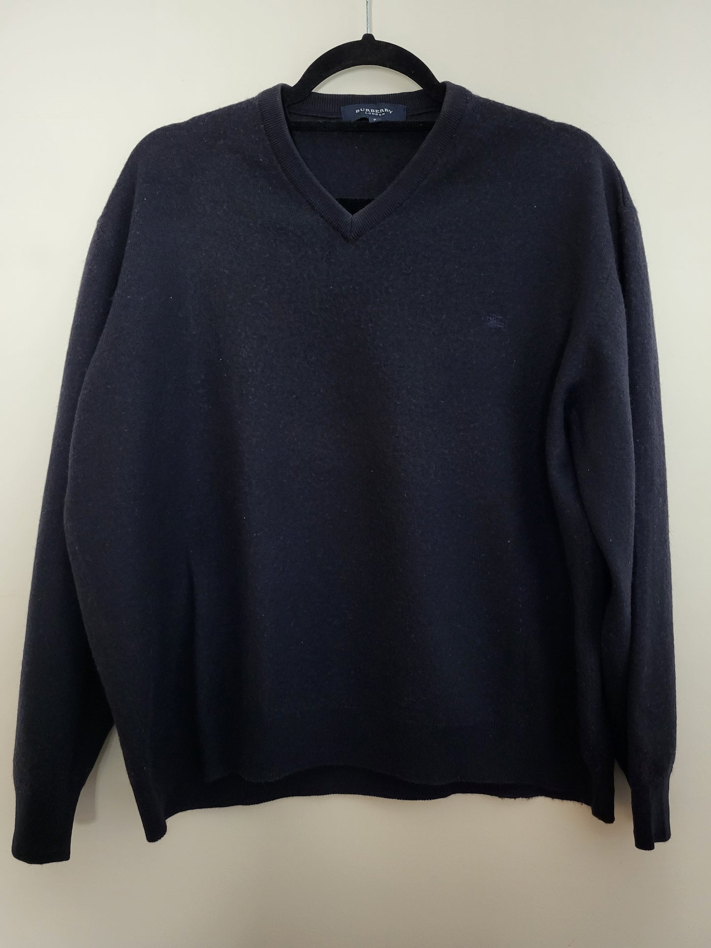Burberry - Pullover - Klassisch - Vintage - Schwarz - Damen - L