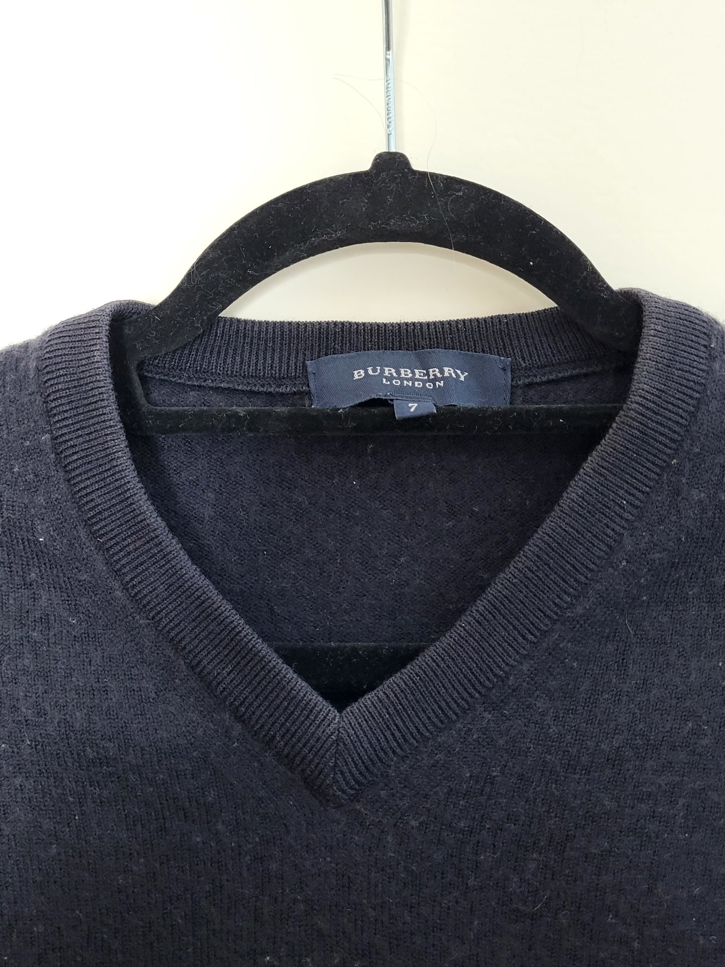 Burberry - Pullover - Klassisch - Vintage - Schwarz - Damen - L