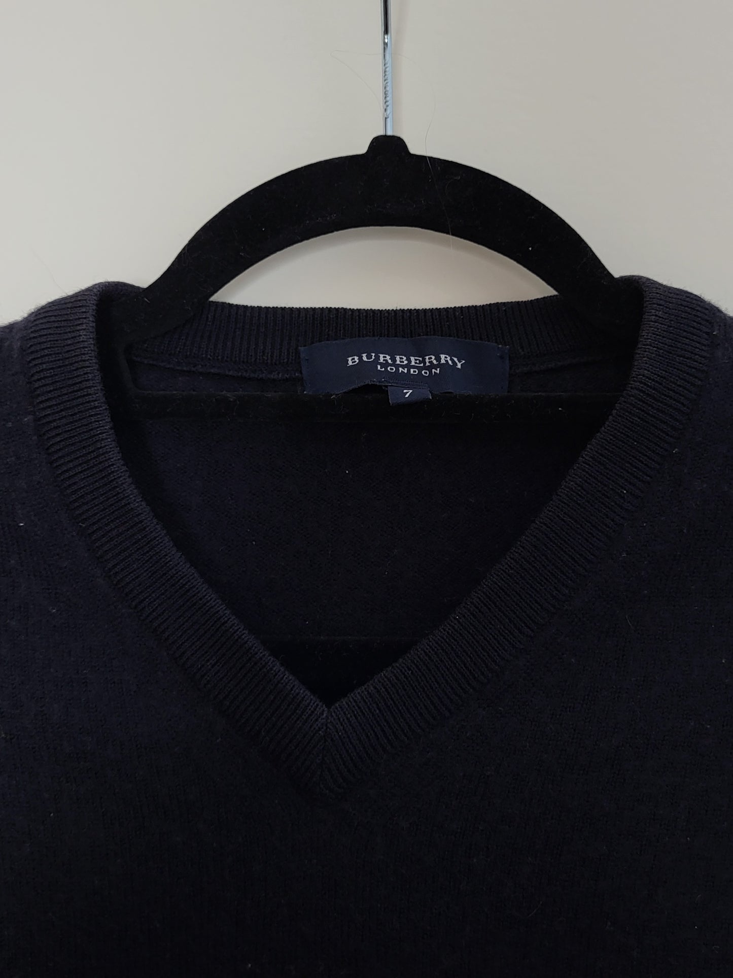 Burberry - Pullover - Klassisch - Vintage - Schwarz - Damen - L