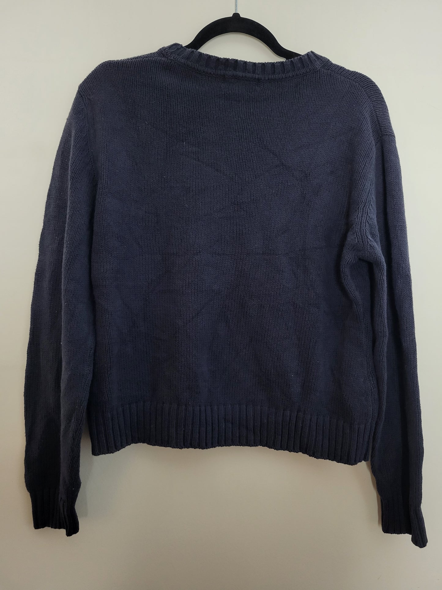 Burberry - Pullover - Klassisch mit Logo - Vintage - Dunkelblau - Herren - XS