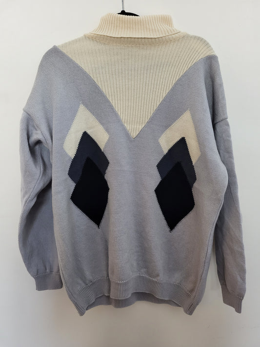 Vintage RUGIADA TRICOT - Pullover - Muster - Vintage Italy - Bunt - Herren - L