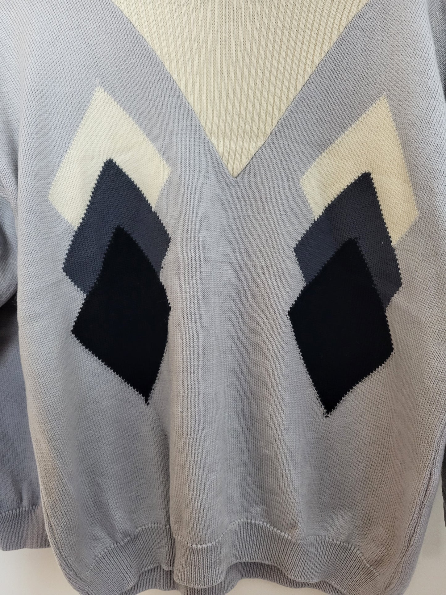 Vintage RUGIADA TRICOT - Pullover - Muster - Vintage Italy - Bunt - Herren - L