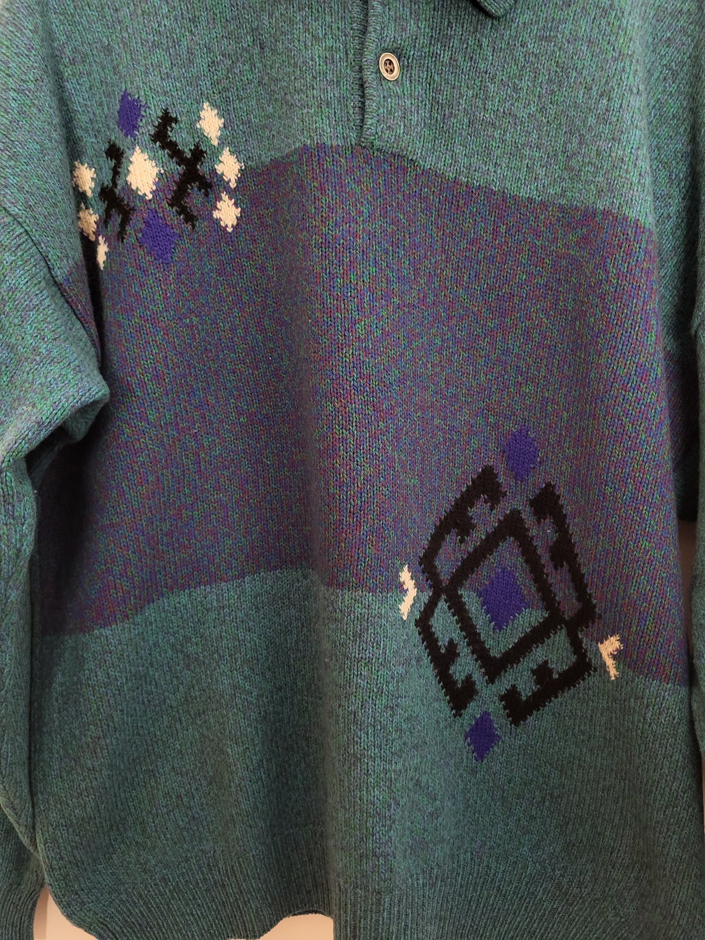 Vintage SPIRITO - Pullover - Muster - Vintage Italy - Bunt - Herren - L/XL