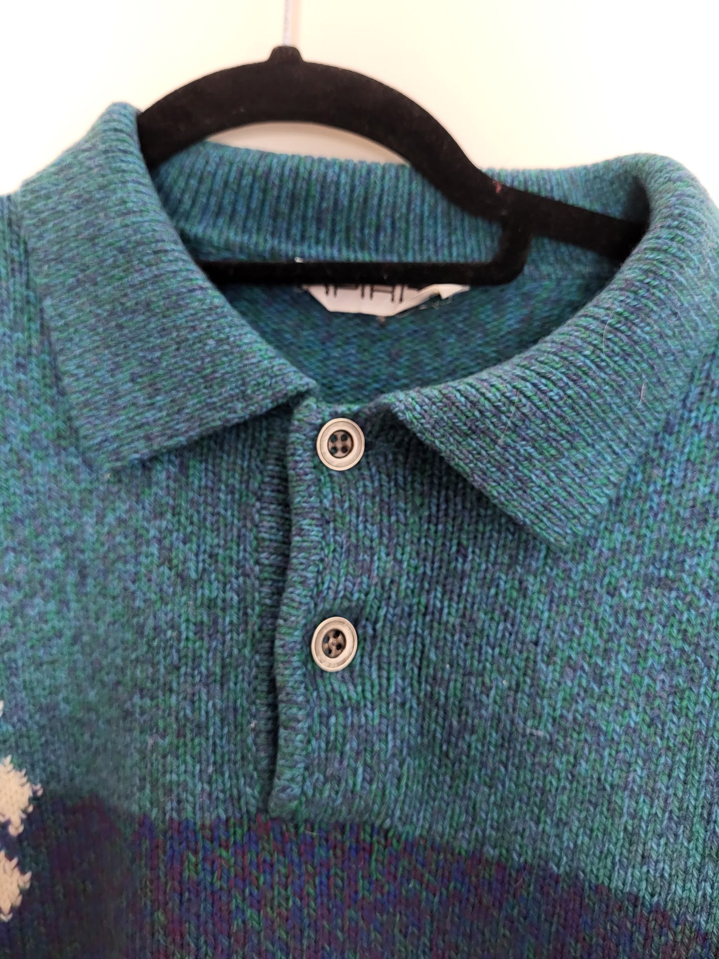 Vintage SPIRITO - Pullover - Muster - Vintage Italy - Bunt - Herren - L/XL