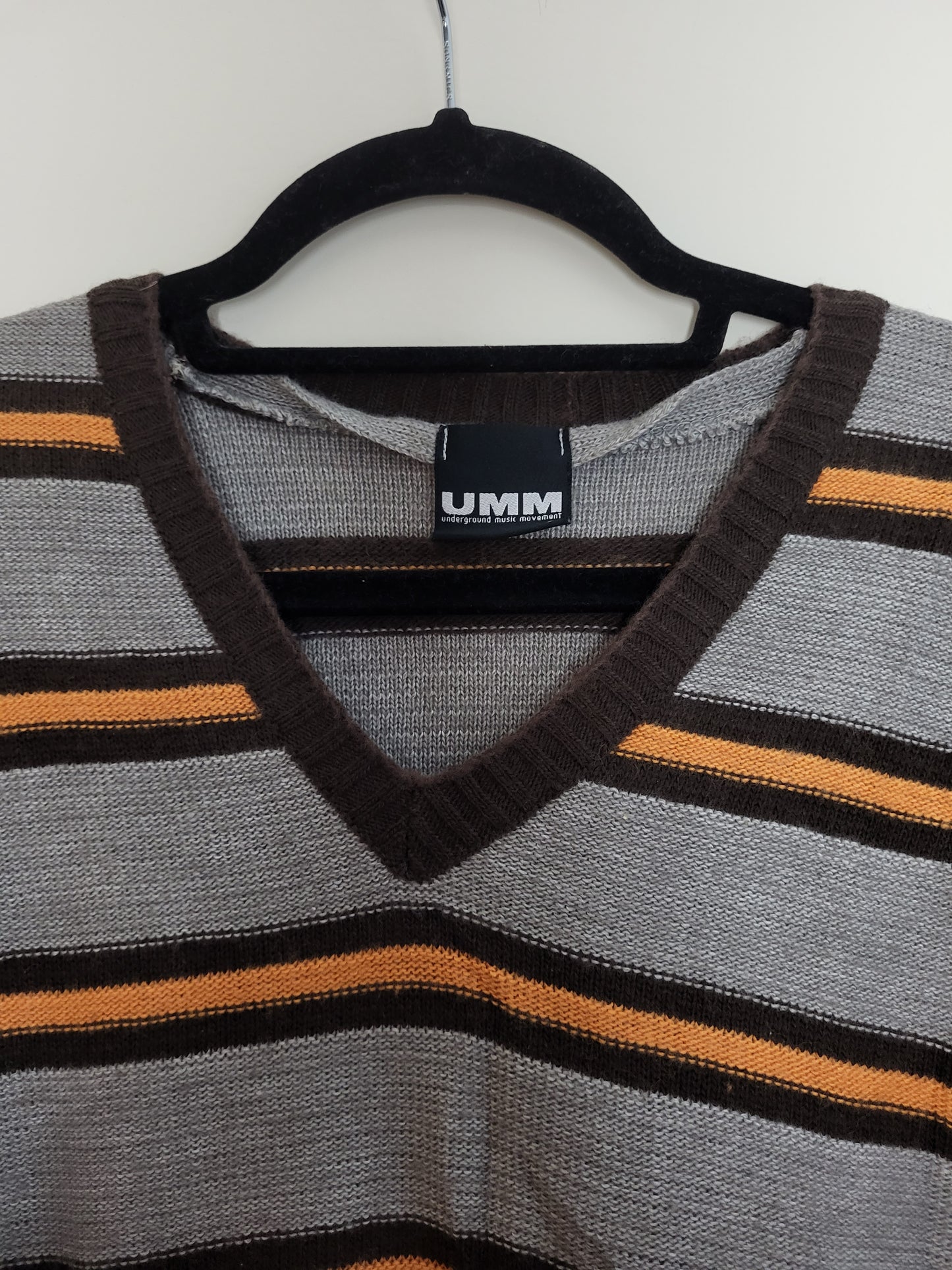 Vintage UMM - Pullover - Streifen - Vintage Italy - Bunt - Herren - XL/XXL