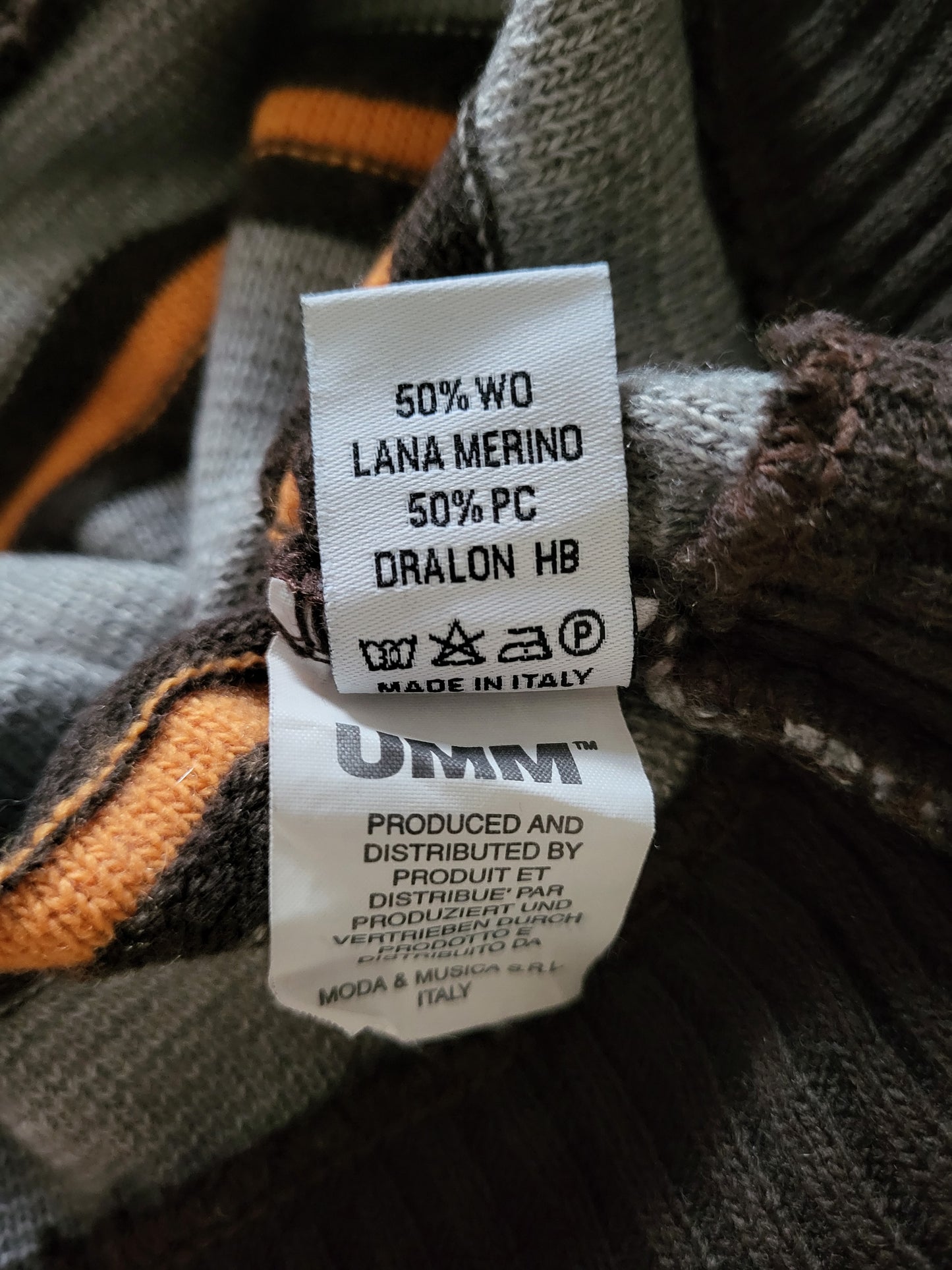 Vintage UMM - Pullover - Streifen - Vintage Italy - Bunt - Herren - XL/XXL
