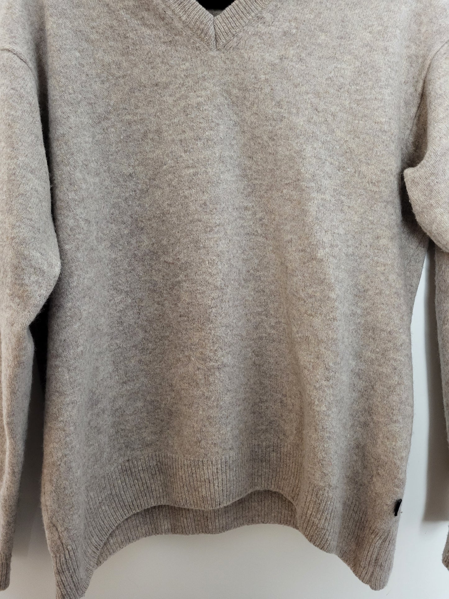 Vintage ASICS - Pullover - Klassisch - Vintage Wolle - Beige - Damen - L/XL
