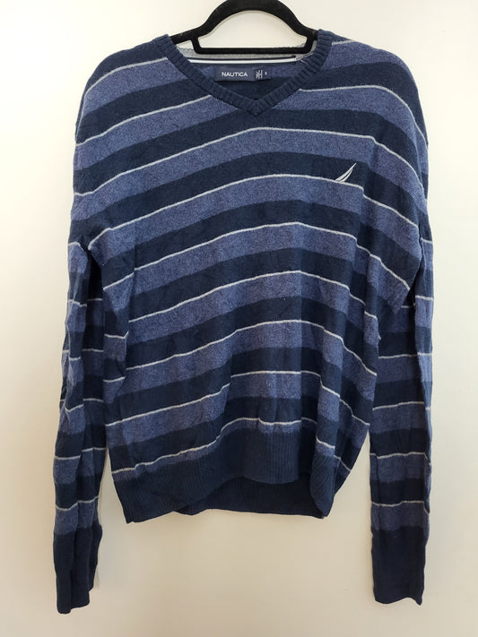 Vintage NAUTICA  - Pullover - Streifen - Bunt - Herren - S