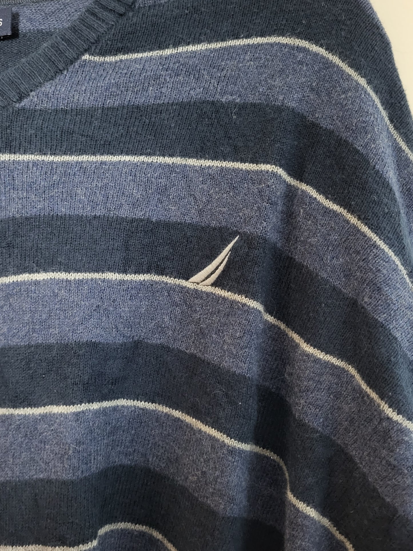 Vintage NAUTICA - Pullover - Streifen - Bunt - Herren - S