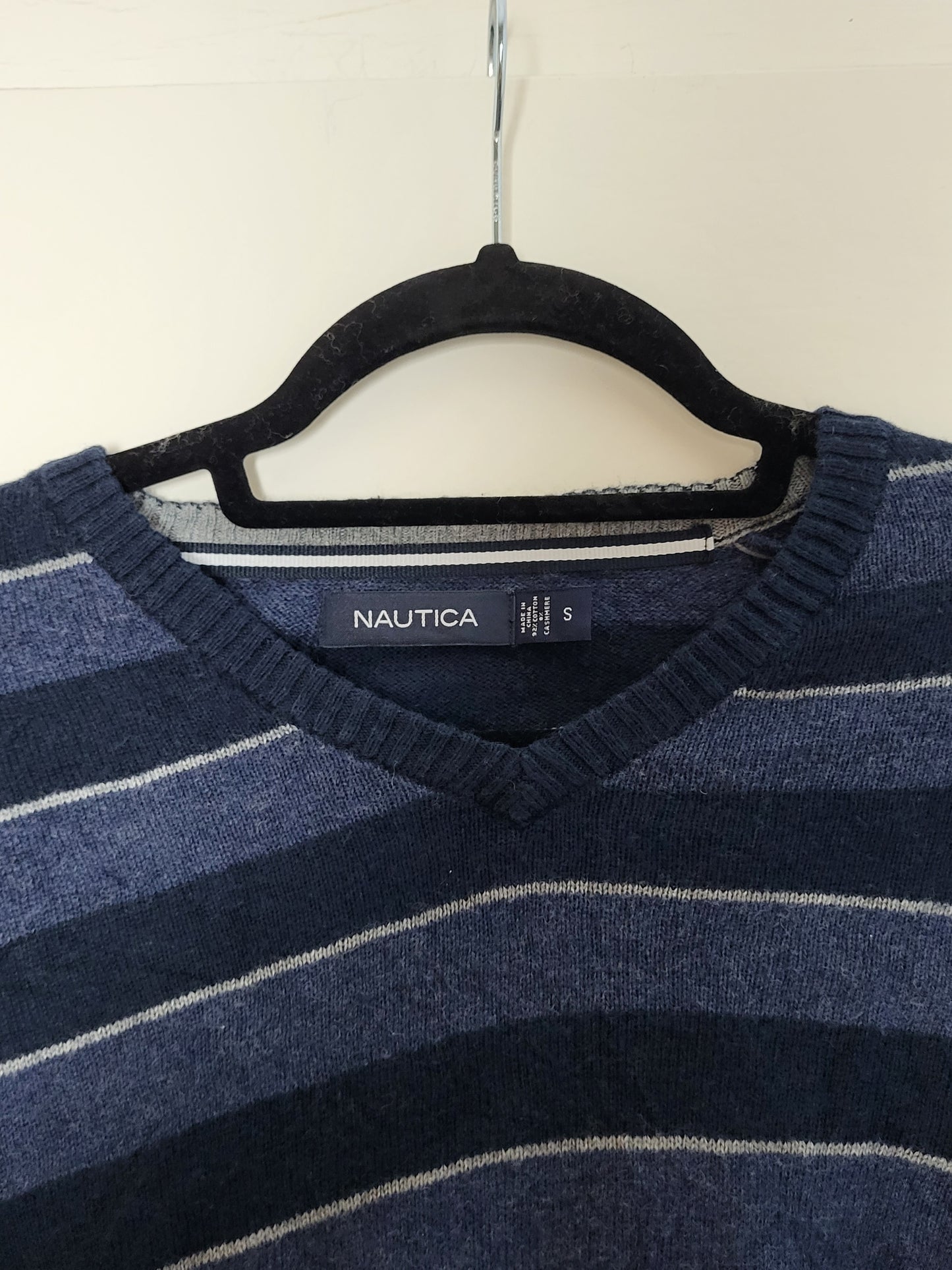 Vintage NAUTICA - Pullover - Streifen - Bunt - Herren - S