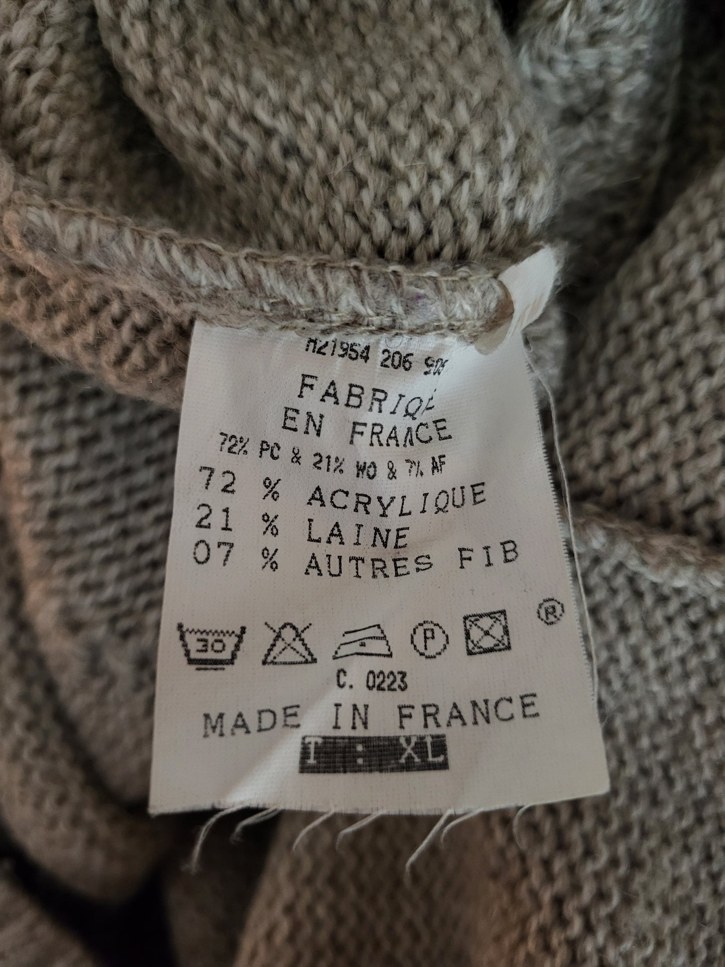 Vintage LEWINGER PARIS - Pullover - Norweger - Vintage Wolle - Bunt - Damen - L/XL