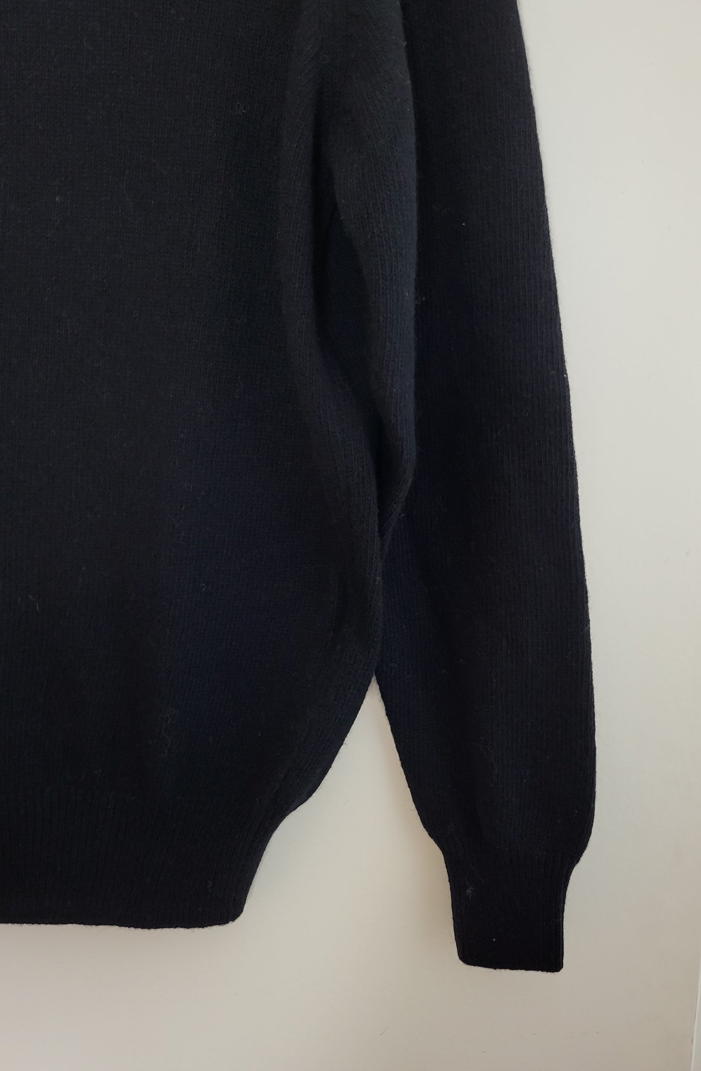 Vintage H.J. DEBHON - Pullover - Rollkragen - Vintage Italy - Schwarz - Herren - M