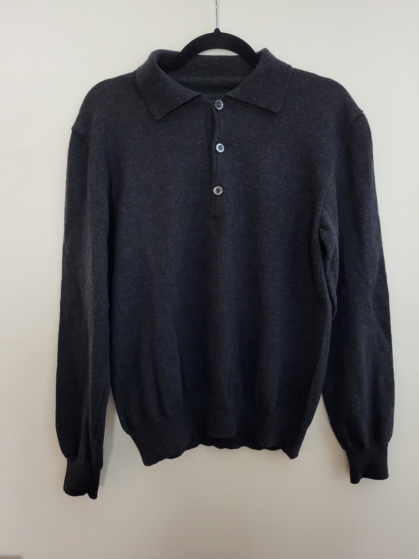 Vintage - Pullover - Klassisch - Vintage Italy - Anthrazit - Herren - S