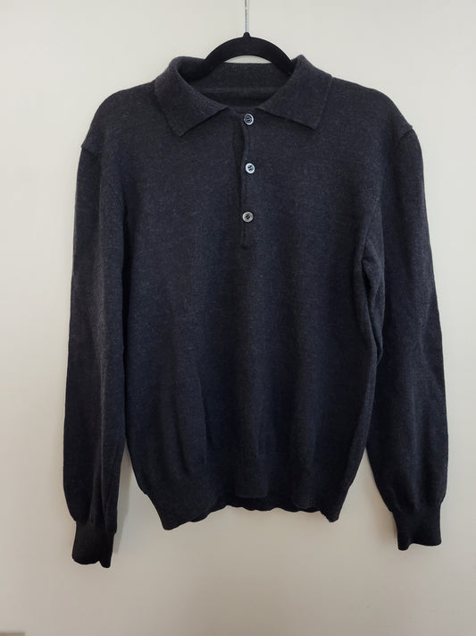 Vintage - Pullover - Klassisch - Vintage Italy - Anthrazit - Herren - S
