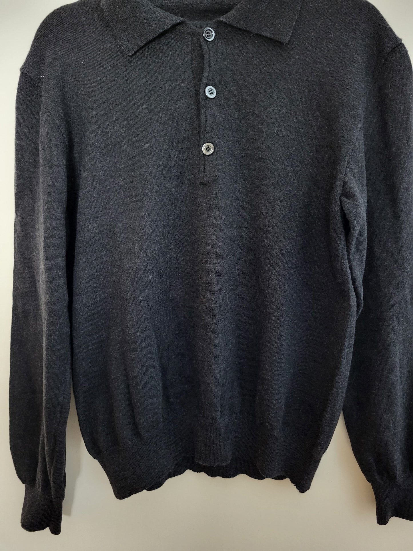 Vintage - Pullover - Klassisch - Vintage Italy - Anthrazit - Herren - S