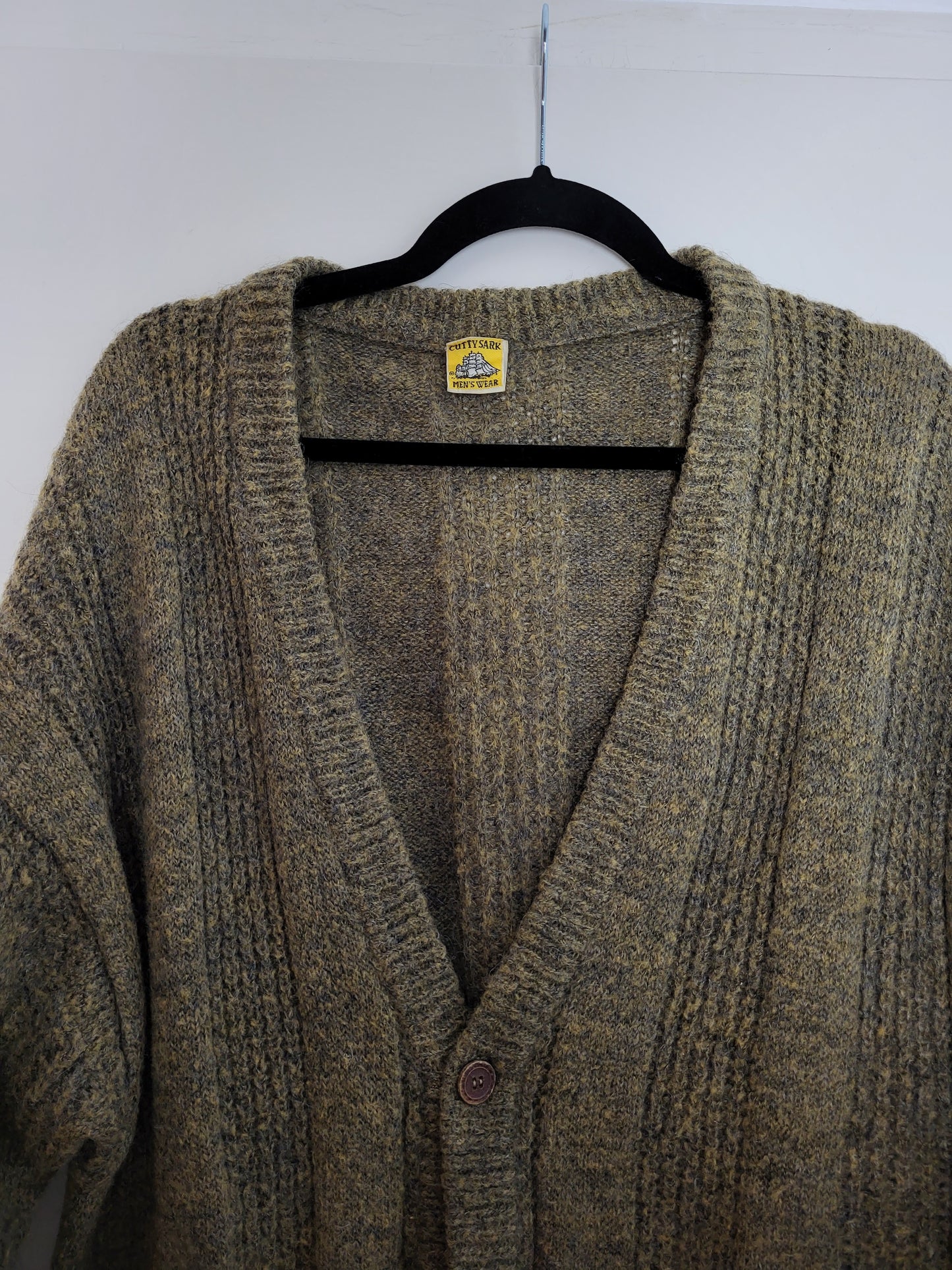 Vintage CUTTY SARK - Pullover/Cardigan - Klassisch - Vintage Italy - Oliv - Herren - L/XL