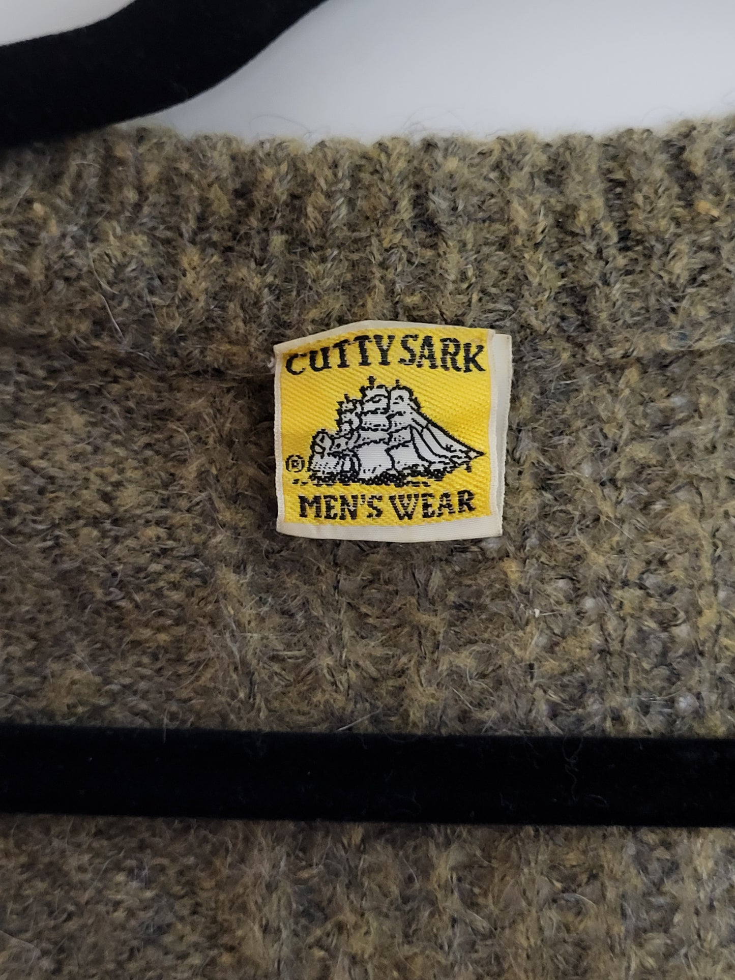 Vintage CUTTY SARK - Pullover/Cardigan - Klassisch - Vintage Italy - Oliv - Herren - L/XL