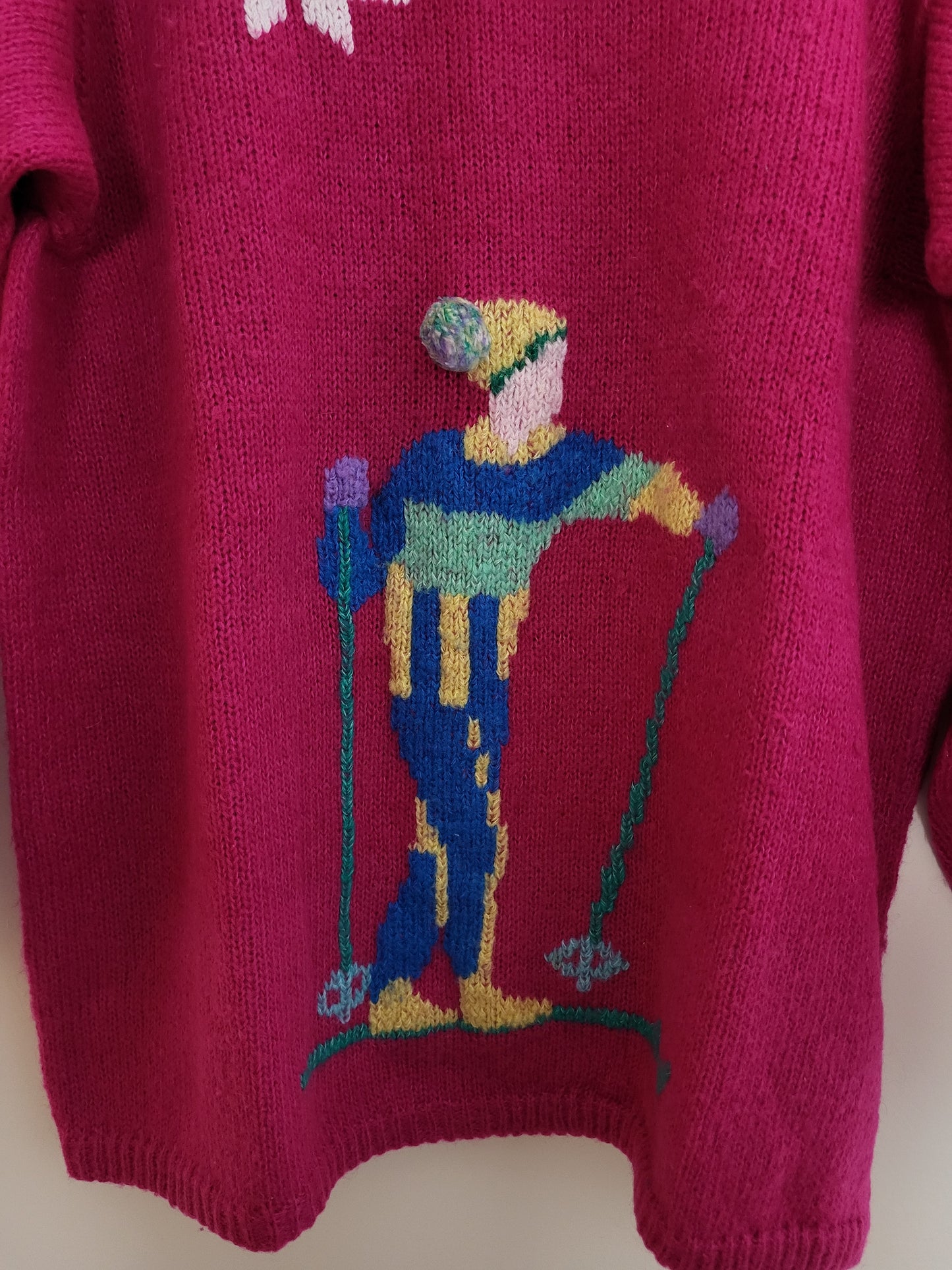 Vintage - Pullover - Muster - Vintage Wolle - Bunt - Damen - L