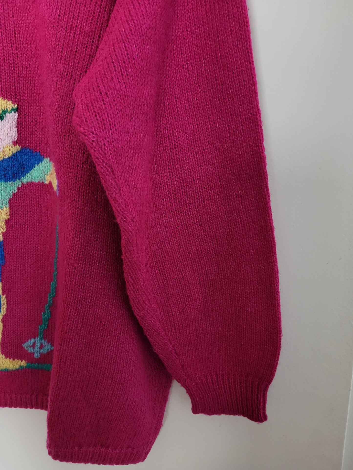 Vintage - Pullover - Muster - Vintage Wolle - Bunt - Damen - L